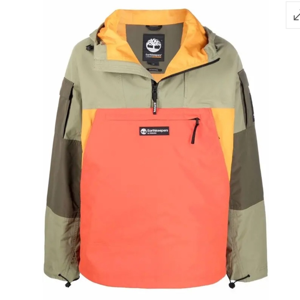 Timberland x RAEBURN colour-block hooded anorak jacket